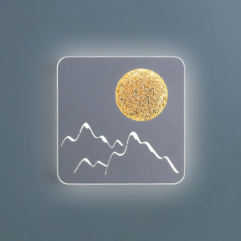 Illuminazione da parete geometrica in metallo 1 impianto di illuminazione da parete leggera