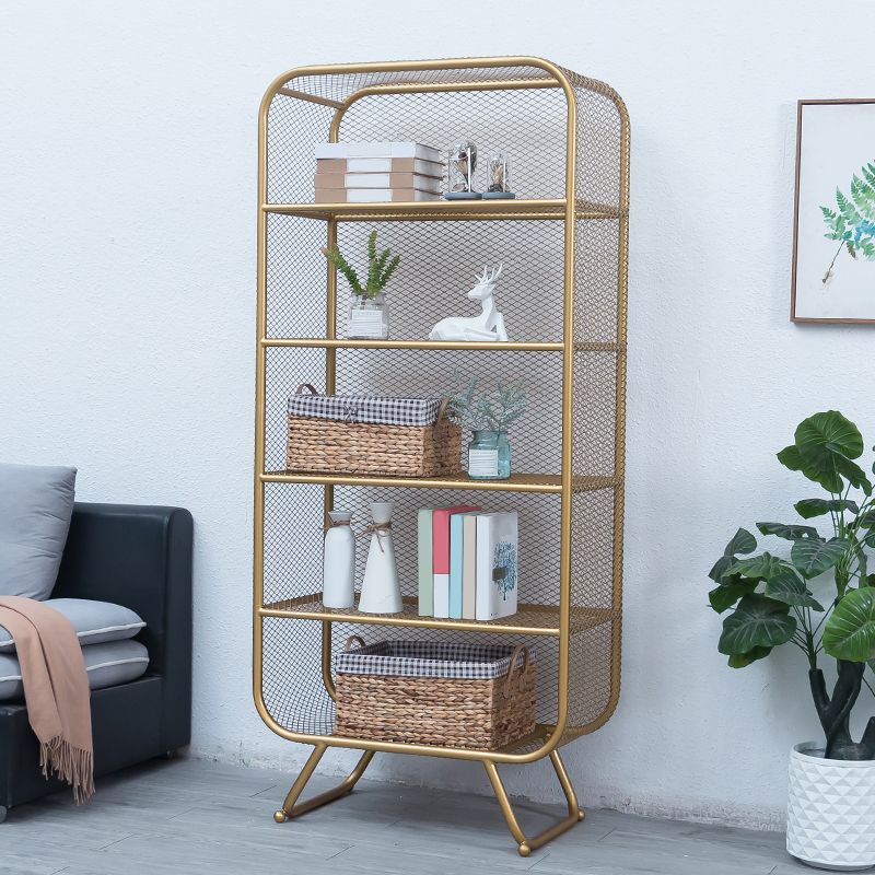 Modern Style Standard Bookcase Metal Bookshelf for Home Office