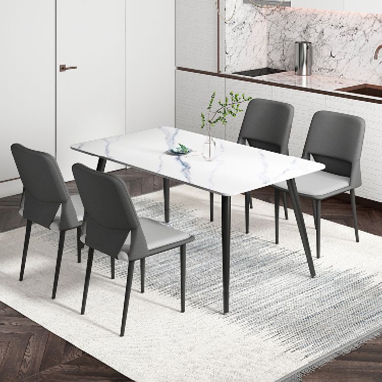 Industrial Metal Dining Room Chairs Open Back Dining Side Chairs for Restaurant