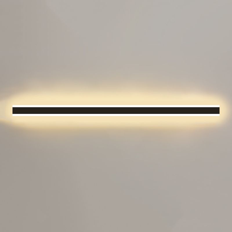 Metal Linear Shape Wall Light Modern Style 1-Light Wall Mounted Light