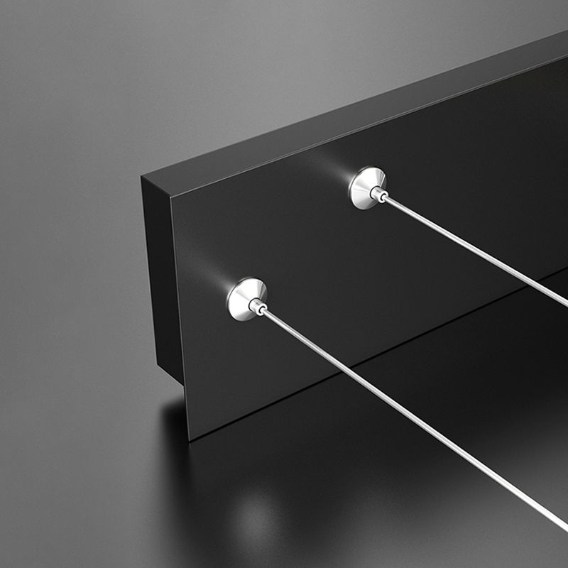 Isola ombreggiata minimalista Isola Light Metal Sala da pranzo LED Isola Penderant Light in Black