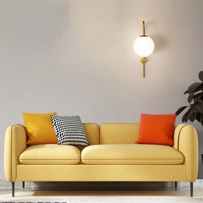 29.92 " H Contemporary 3-seater Cotton Blend Square Arm Sofa