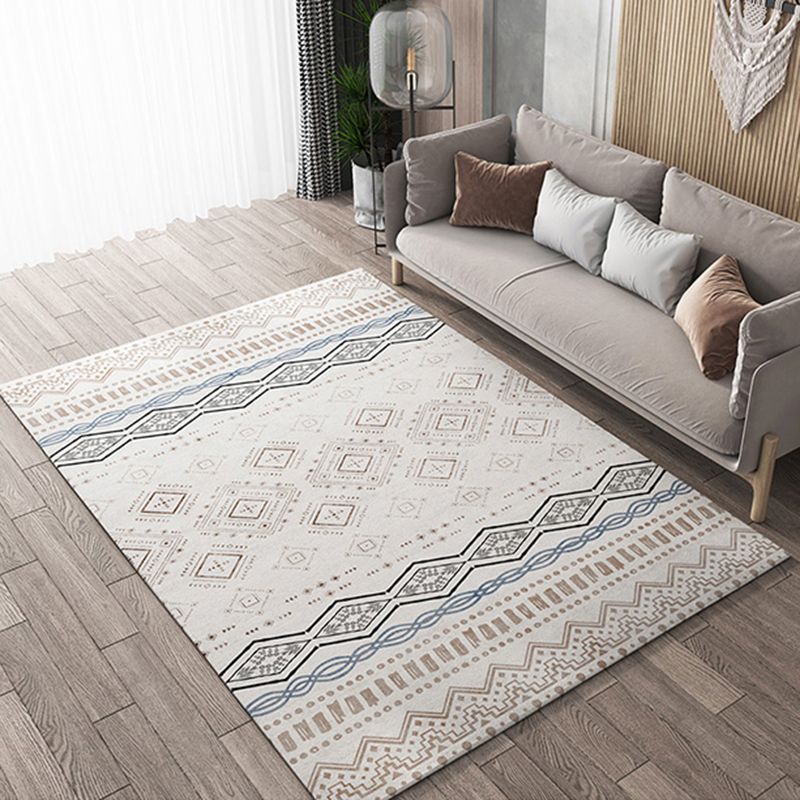 Tapis de dossier de bœuf Bohemian Simple Multicolor Tapis de support de secours de secours pour le salon