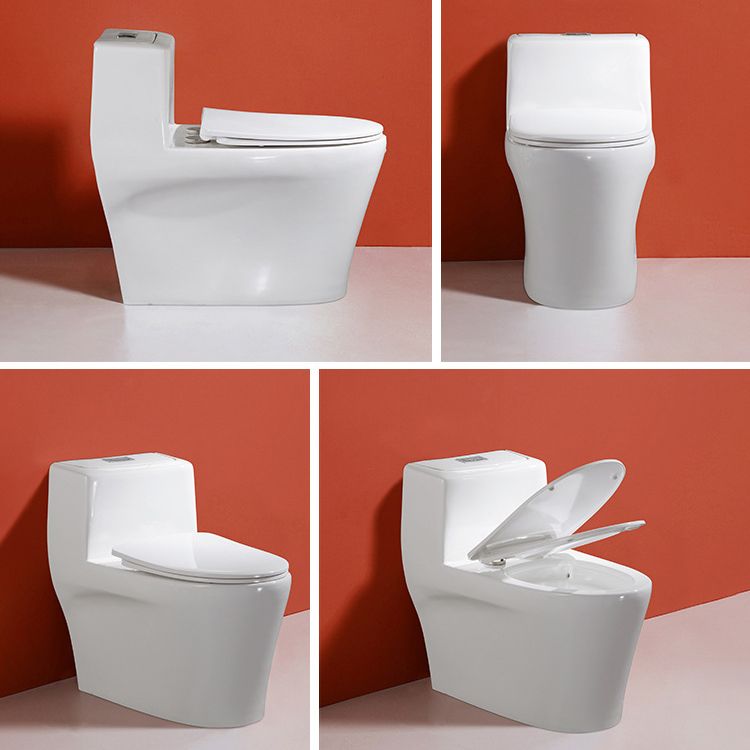 Traditional Seat Included One Piece Toilet Floor Mounted Toilet Bowl for Washroom