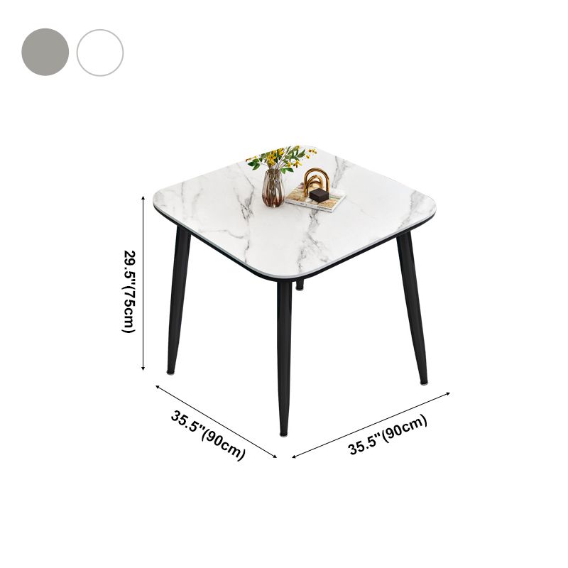 Mesa de comedor de piedra Mesa de comedor de estilo industrial para comedor