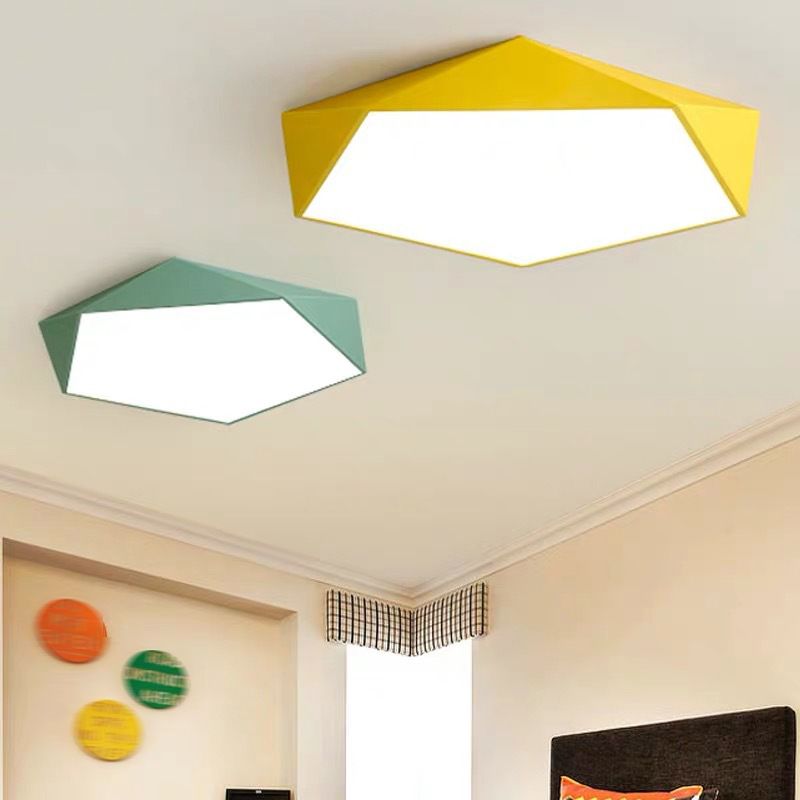 Metalen Geometrische Flush Mount Licht Moderne Stijl 1 Hoofd Flush Mount Led Lampen