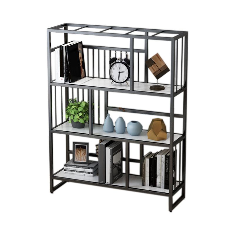 12.2"Wide Standard Bookcase with Multi Shelves in Gold Bookcase for Living Room