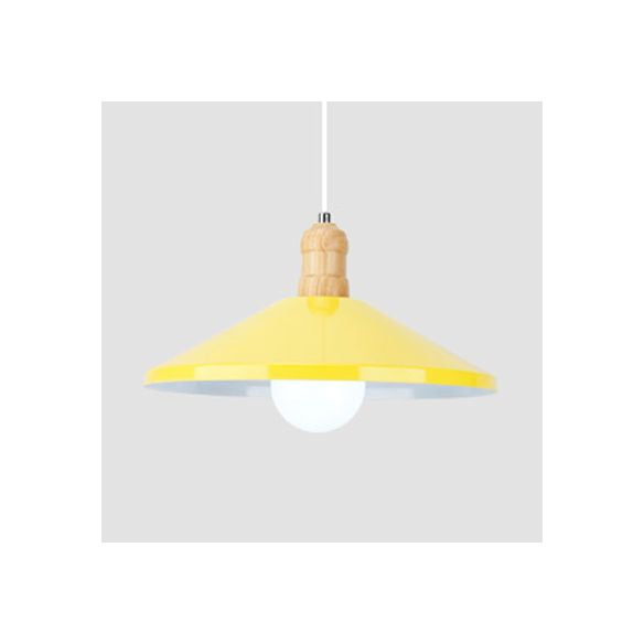 One Head Coolie Shade Pendant Light Light Contemporary Metal suspendu lampe pour la salle à manger de cuisine