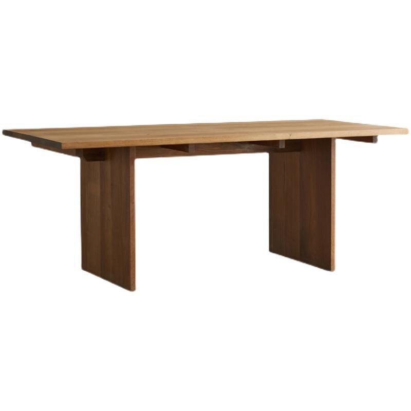 1/3/4/5 Pieces Rectangle Dining Set Solid Wood Dining Table with Wooden Chairs