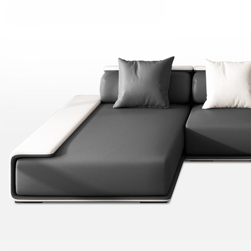 Contemporary Sofa141.73" L X 70.86" W X 29.52" H Armless Sectional for Apartment