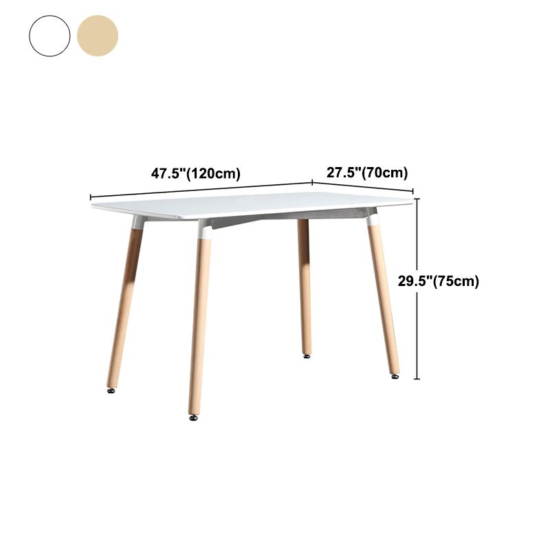 Eettafel in industriële stijl MDF 4 poten Eettafel voor eetkamer
