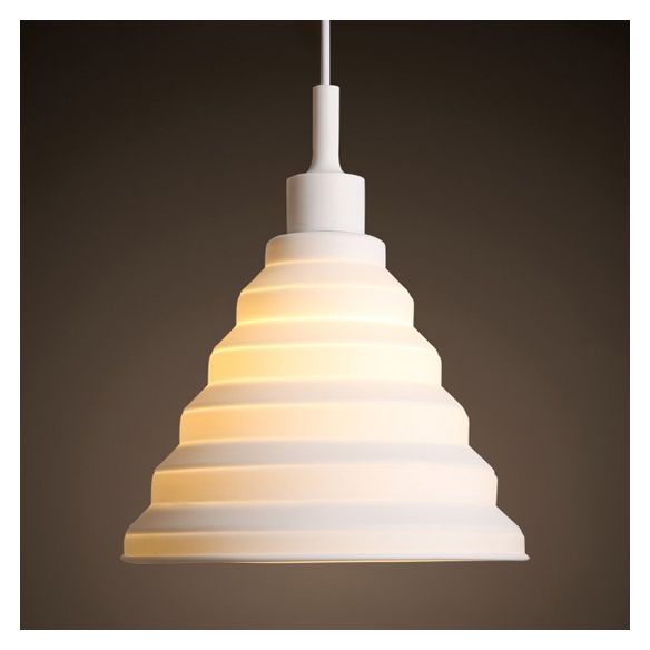 Silica Gel Babel Pendant Light Modern 1 Light Folding Hanging Lamp in Multi Colors