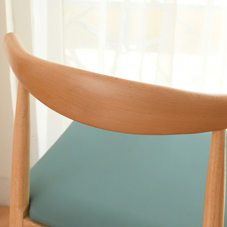 Sedia da pranzo a base multicolore in legno di gomma scandinava con 4 gambe