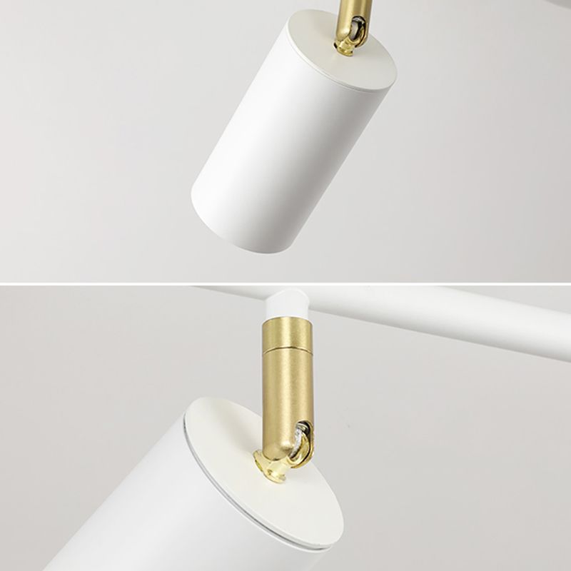 Metal Half Cylinder Flush Ceiling Light Modern Multi-Lights Flush Ceiling Light Fixtures