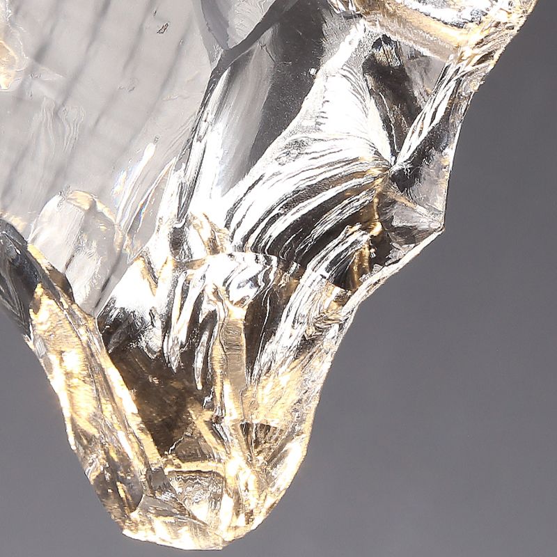 Shaded Bedroom Ceiling Hung Fixture Crystal Minimalist Style Ceiling Pendant Light