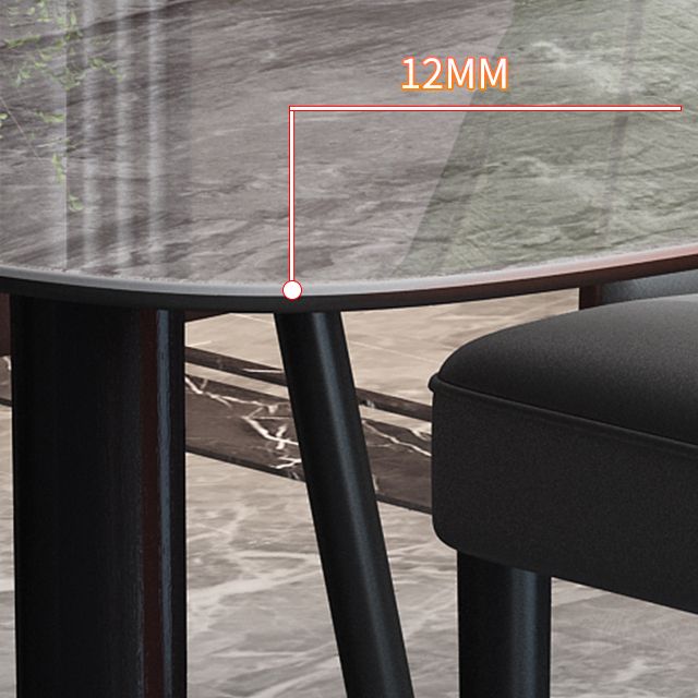 Living Room Furniture Stone 4 Solid Wood Legs Traditional Luxury Dining Table