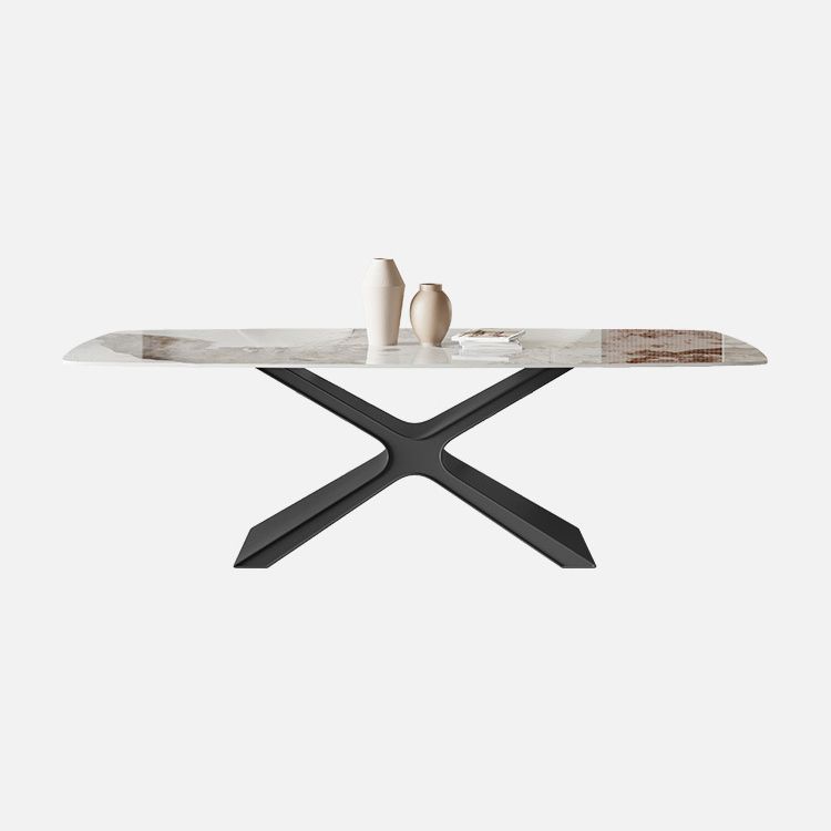 Contemporary Rectangle Table Set 1/2/4/5/6/7 Pieces Dining Set for Home Use