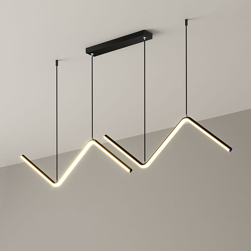 Golden/Black Kitchen Island Lighting Modern LED Ceiling Light for Home
