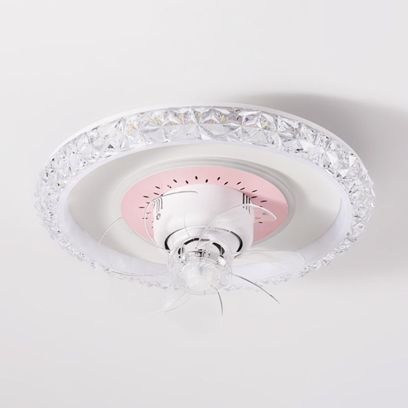 2 Light Ceiling Fan Lighting Modern Style Metal Ceiling Fan Light for Dining Room