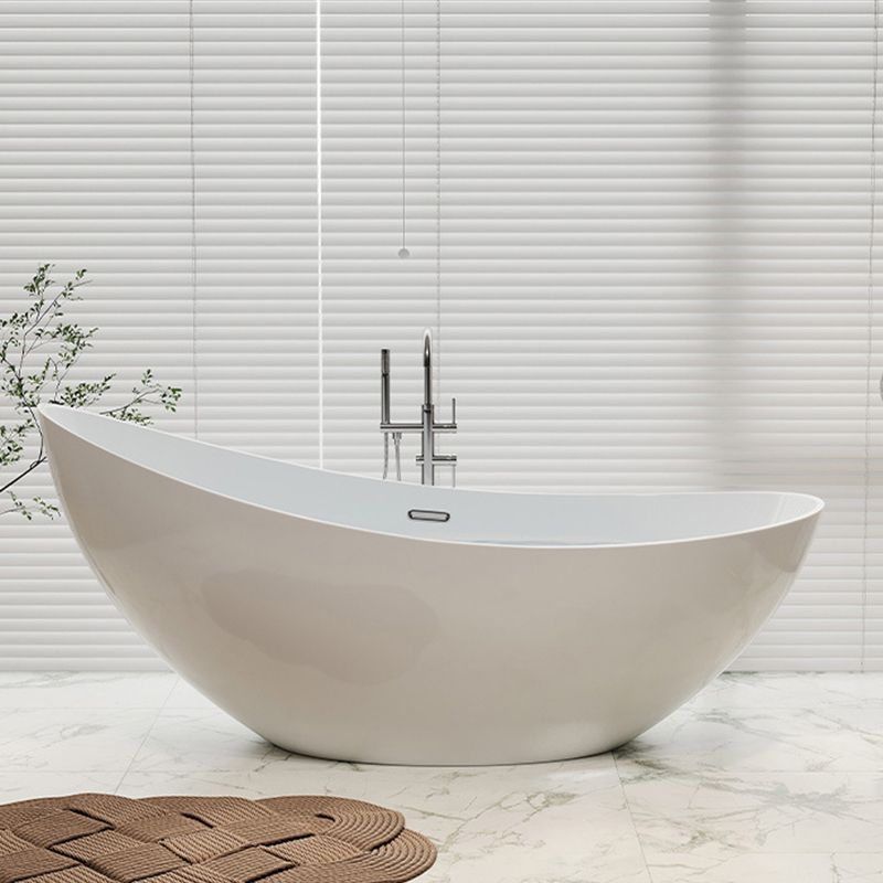 Acrylic Soaking Bathtub Antique Finish Single Slipper Bath Tub
