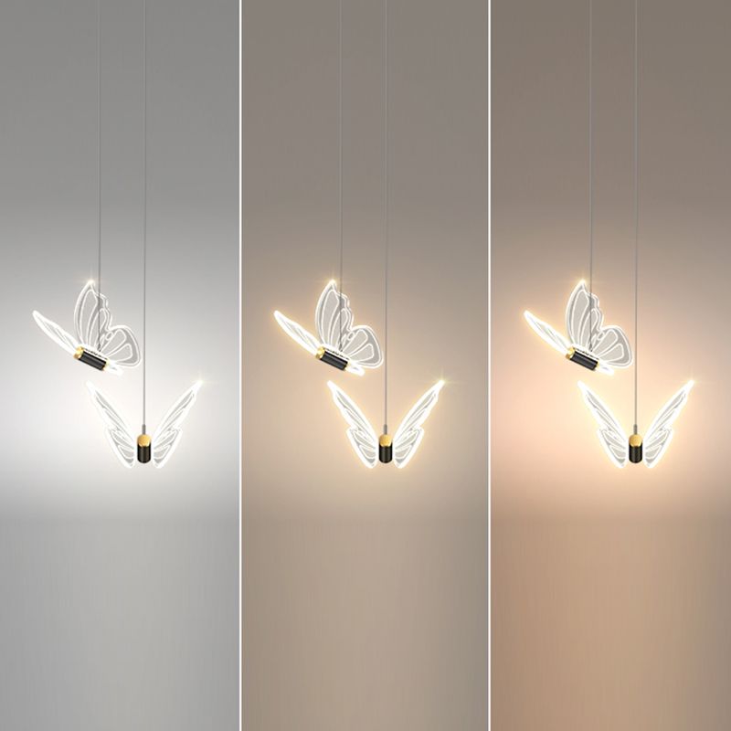 Vlindervormige suspensie hanger eigentijdse hangende hanglampen voor slaapkamer