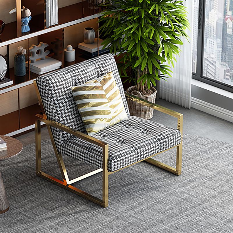 Tufted Cushions Lounge Chair Arms Included Reclining Chair with Pillow