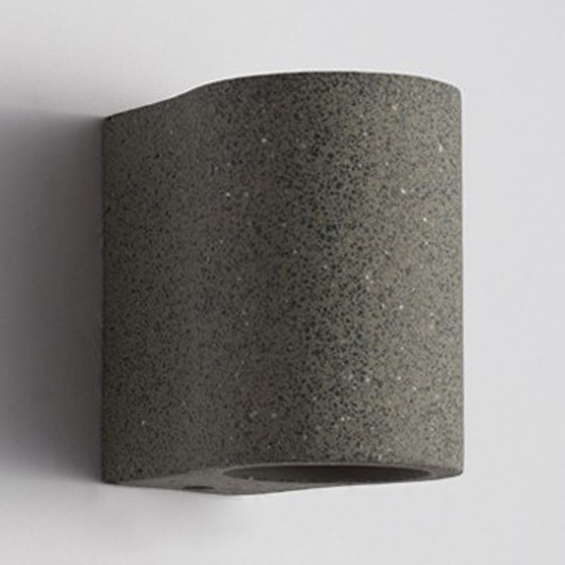 Modern Rectangular Sconce Light Fixture Cement 2-light Wall Sconces for Outdoor