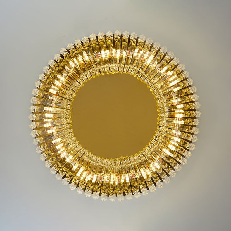 Lampada da soffitto rotonda a soffitto Simplicity Lampada da soffitto a incasso in cristallo a LED