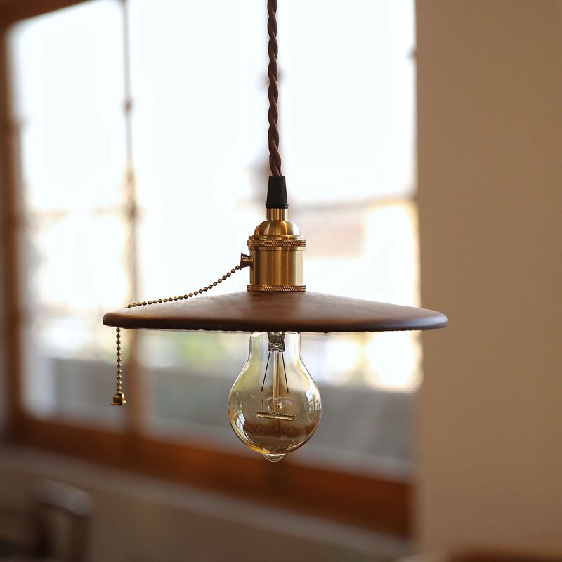 Ménage minimaliste suspendu minimaliste de style moderne Éclairage pendentif en bois pour le salon