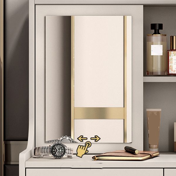 Modern Wood Vanity Dressing Table Grey/White Vanity Table with Drawers