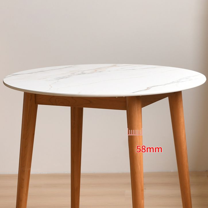 Modern 1/2/3/5 Pieces Dining Set Round Stone Dining Table for Dining Room