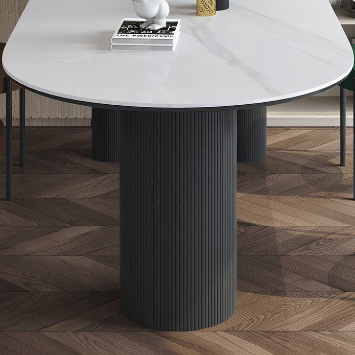 Metaal eigentijdse gratis vorm binnen tafel gesinterde stenen boventafel voor eetkamer