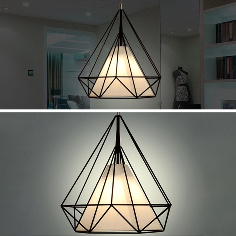 Cage Metal Ceiling Mount Light Fixture Industrial 1 Light Ceiling Lighting