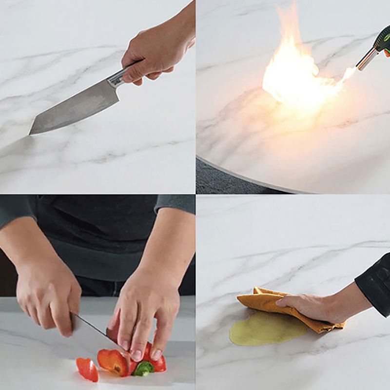 Indoor Stone Bar Height Cocktail Table Modern Double Pedestal Counter Wine Table