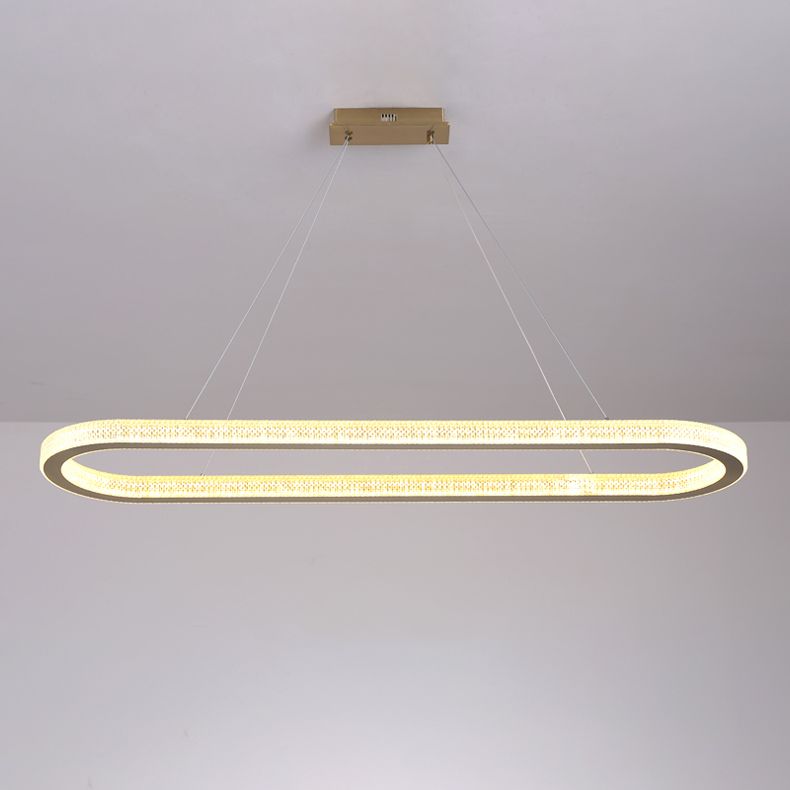 Modern Simple LED Island Light Dining Room Hanging Lighting Fixture