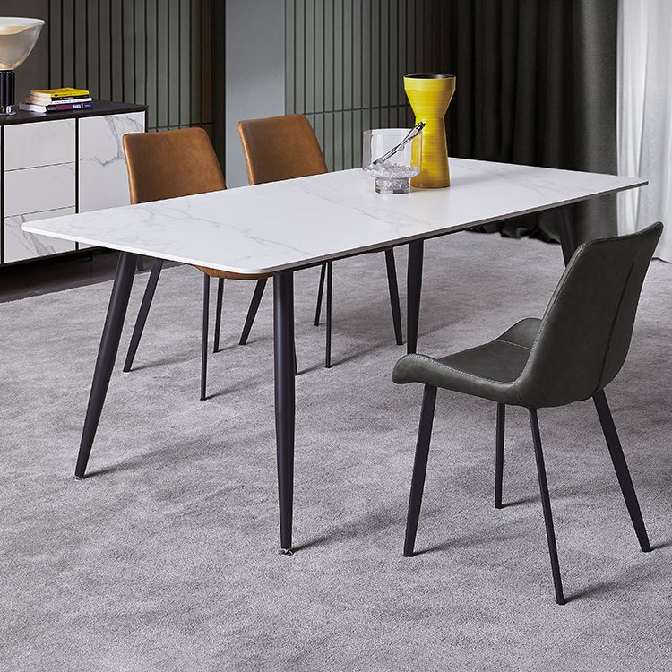 Modern Style Sintered Stone Dining Round Table Set 1/4/5 Pieces Dining Set