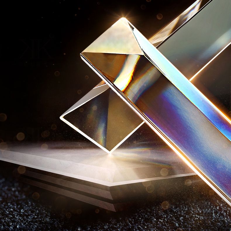 Modern Simple LED Chandelier Crystal Circular Pendant Light for Dining Room