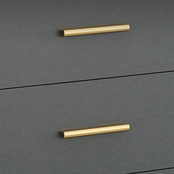 Gray Contemporary Wardrobe Armoire with Drawer Wooden Wardrobe Cabinet