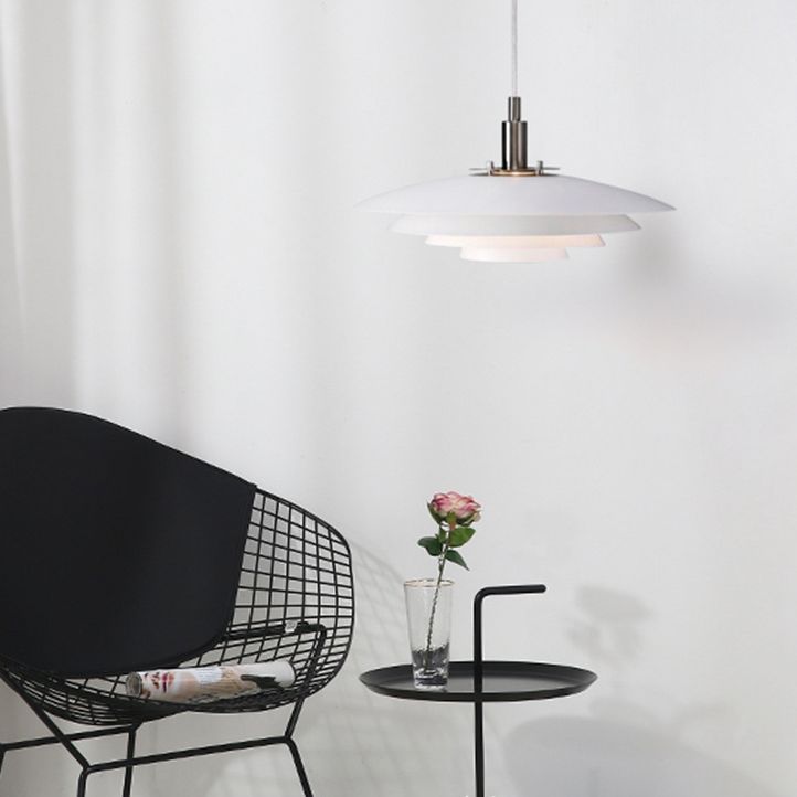 Pentola per tonalità Accendere illuminazione in stile moderno metallo 1 luci lampada a sospensione per camera da letto