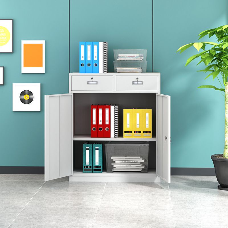 Vertica Metal File Cabinet Modern Color Block Filing Cabinet for Office
