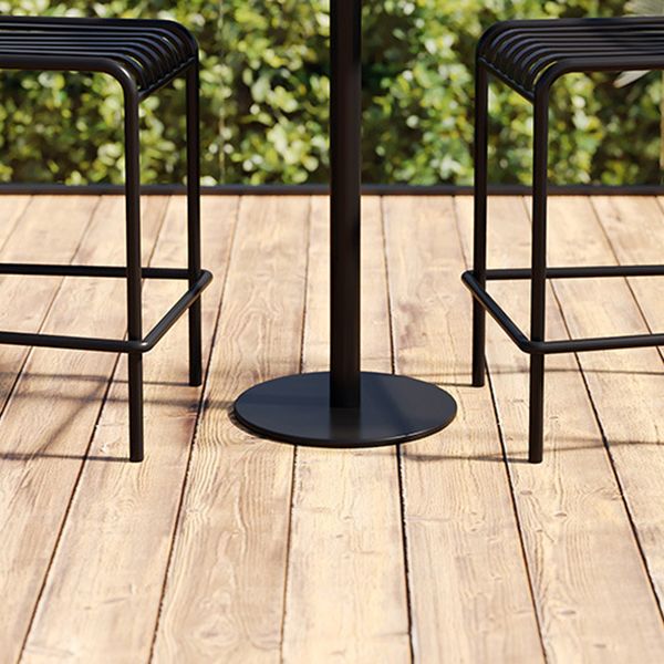 Contemporary Round Bar Table Set 1/3/4 Pcs Metal Bar Height Set