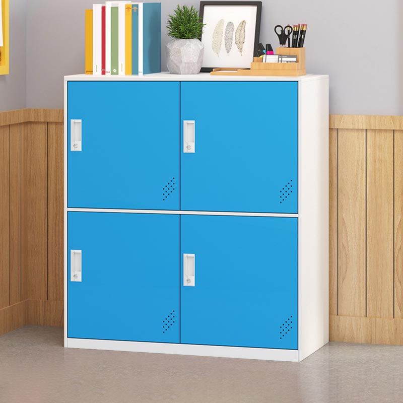 Metal Storage Cabinet Contemporary Non-Hanging Armoire for Home