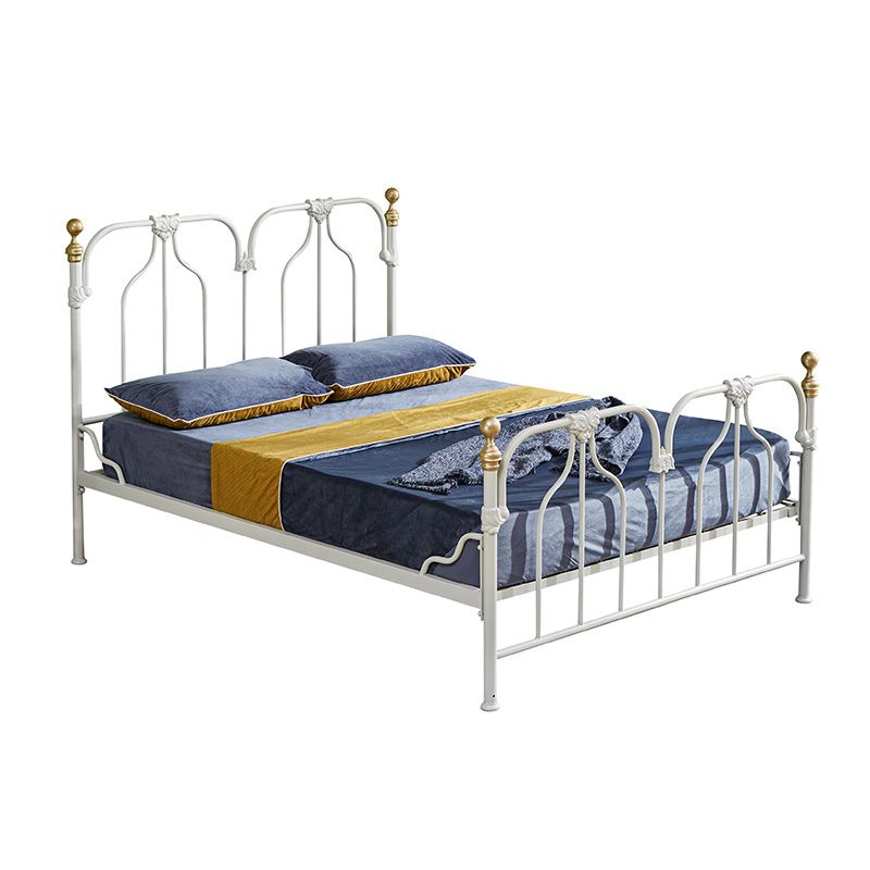 Metal Scandinavian Tall Clearance Bed Open Frame Headboard Panel Bed