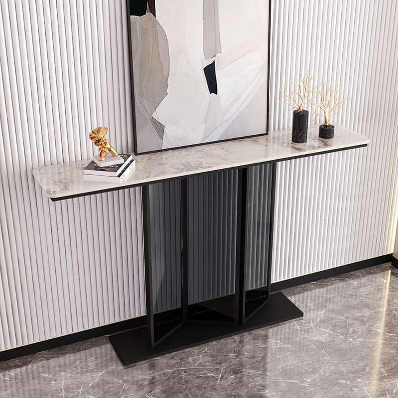 Contemporary Slate Console Table 11.8" W Scratch Resistant Console