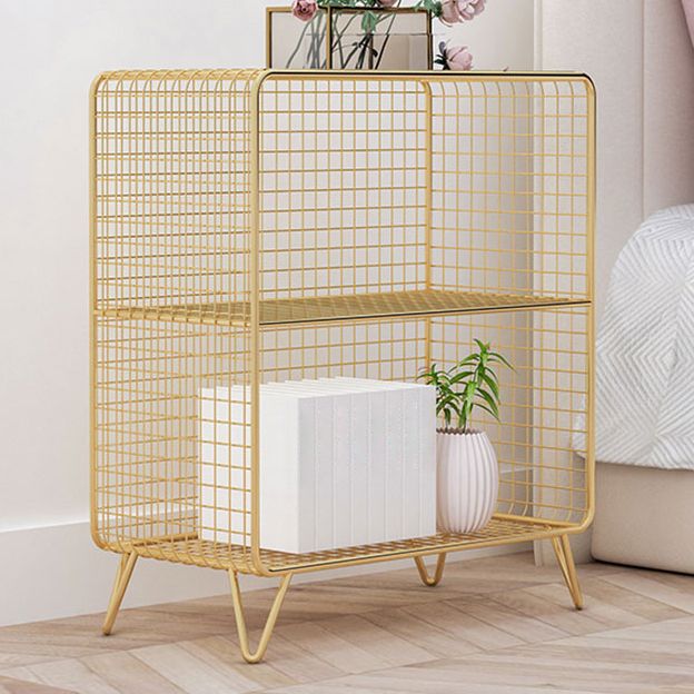 Modern Style Bookcase Standard Closed Back Metal Bookshelf for Home