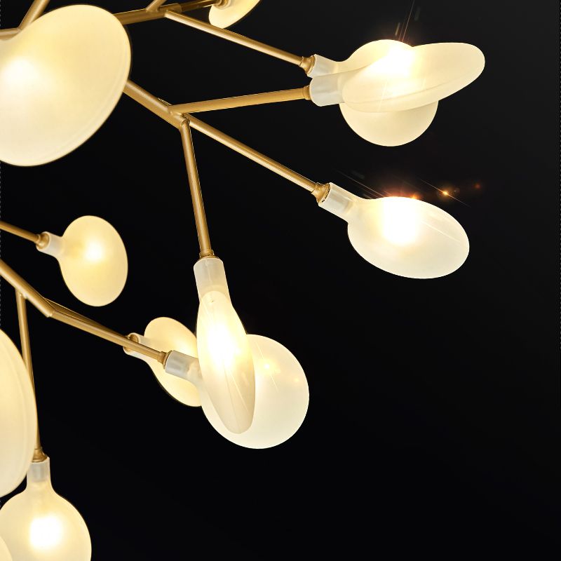 Modern Dining Room Lighting Orbicular Pendant Lighting Fixtures Metal Orb Chandelier