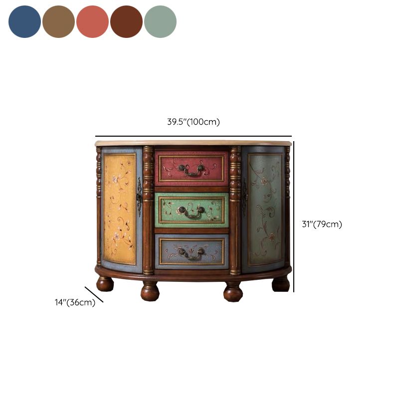 Solid Wood Dresser Traditional Storage Chest Dresser with 3/4/5 Drawers