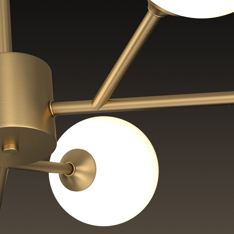Designer Style Globe Chandelier Light Fixtures Multi-Head Suspension Pendant Lamps for Living Room