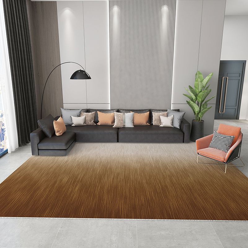 Novelty Colorblock Rug Morandi Color Area Rug Polyester Easy Care Carpet