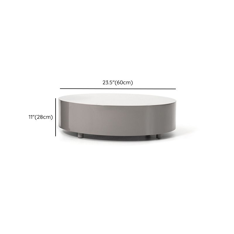 Modern Coffee Table Round Nesting Coffee Table with Storage Drawers